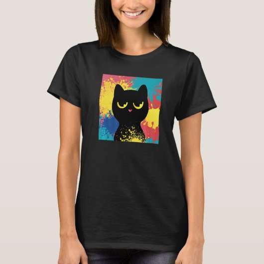 Süße Katze T-Shirt (Vorderseite)