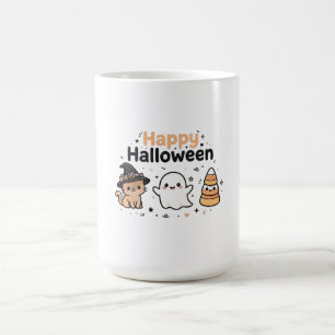 Süße Katze Tasse Kawaii Halloween Hexe Katze Gesch