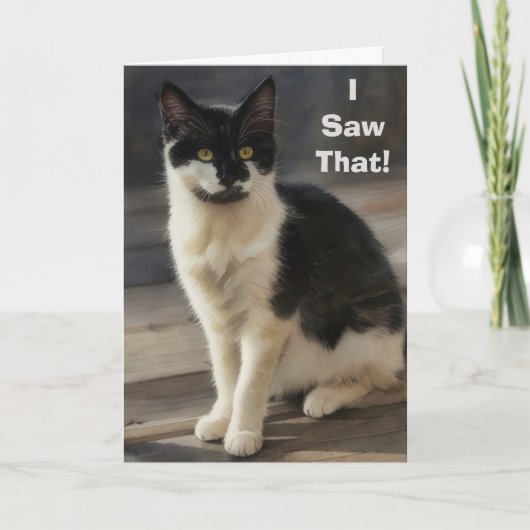 Süße Katze Tolle Arbeit Danke Anerkennung Karte (Vorderseite)