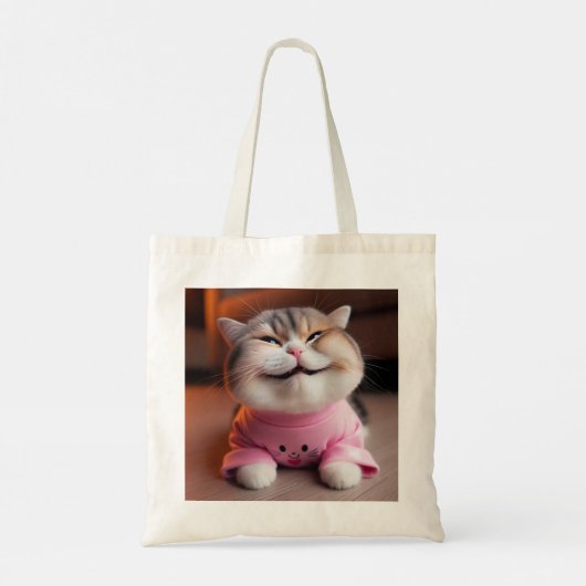 Süße Katze Tragetasche (Rückseite)