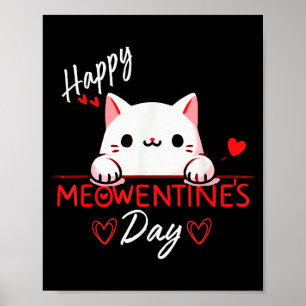Süße Katze Valentinstag Liebe Für Mädchen Kitty Zi Poster