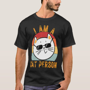 Süße Katze Vintage Ich bin eine Katzenperson 1 T-Shirt