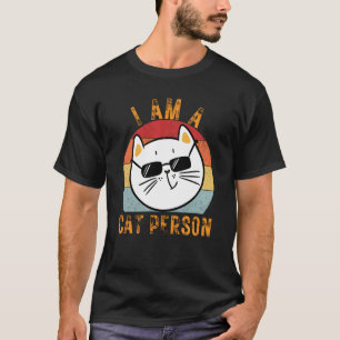 Süße Katze Vintage Ich bin eine Katzenperson 1 T-Shirt