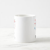 Süße Katze Weihnachten Benutzername Kaffeetasse (Mittel)