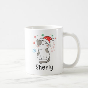 Süße Katze Weihnachten Benutzername Kaffeetasse