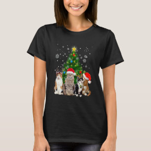 Süße Katze Weihnachtsbaum Katze  Xmas Katze Mama F T-Shirt