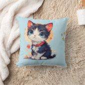 süße Katze Wurf Kissen (Decke)