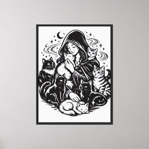 süße Katzen an der Wand Kunst