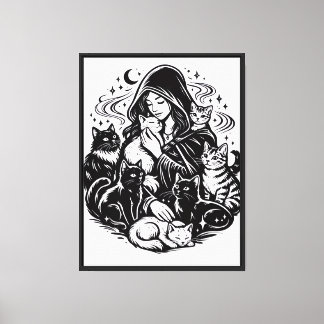 süße Katzen an der Wand Kunst