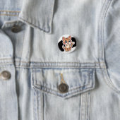 Süße Katzen-Anstecknadel Button (Beispiel)