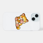 Süße Katzen Eiscreme iPhone 15 Hülle (Rückseite (Horizontal))