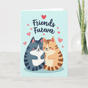 Süße Katzen Freunde Furever Karte