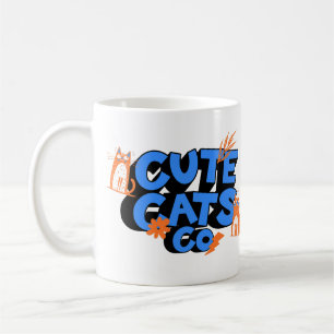 Süße Katzen Fröhliche Kunst Kaffeetasse