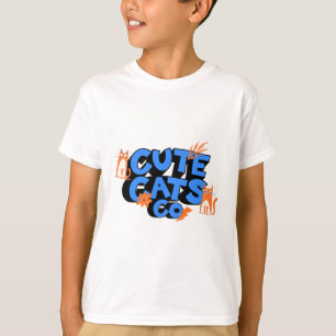 Süße Katzen Fröhliche Kunst T-Shirt