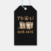 Süße Katzen Geschenkanhänger (Vorderseite)