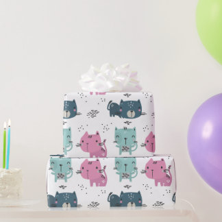Süße Katzen Geschenkpapier