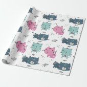 Süße Katzen Geschenkpapier (Ungerollt)
