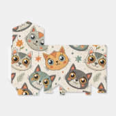 Süße Katzen Geschenkschachtel (Ungefaltet)