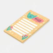 Süße Katzen-Haftnotizen Post-it Klebezettel (angewinkelt)