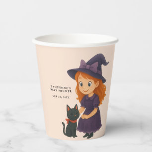 Süße Katzen-Halloween-Mädchen-Baby-Party Pappbecher