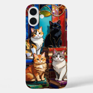 Süße Katzen-Handyhülle Bunter Katzenliebhaber iPhone 16 Plus Hülle