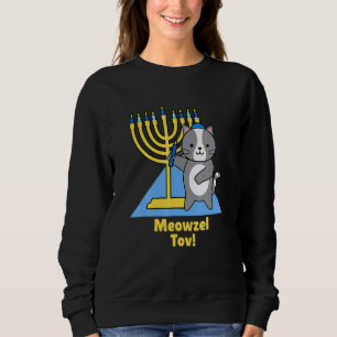 Süße Katzen-Hanukkah-Familien-Matching-Pyjamas Meo Sweatshirt