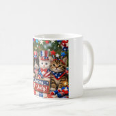 Süße Katzen im Juli Kaffeetasse (VorderseiteRechts)