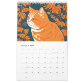 Süße Katzen im Linolschnitt – 2026 Kalender (Jan 2027)