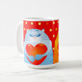 Süße Katzen in Liebe, Tasse (Vorderseite Links)