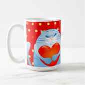 Süße Katzen in Liebe, Tasse (Links)