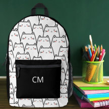 Süße Katzen individuell monogrammierte Umhängetasc