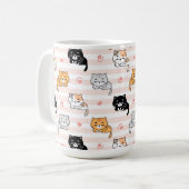 Süße Katzen Kaffeetasse (Vorderseite Links)