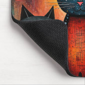 Süße Katzen Kosmische Galaxie Kunst Geschenk Mousepad (Ecke)