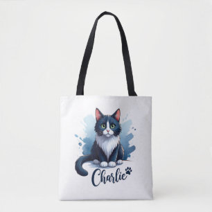 Süße Katzen-Kunst-Tasche – Geschenk für Katzenlieb Tasche