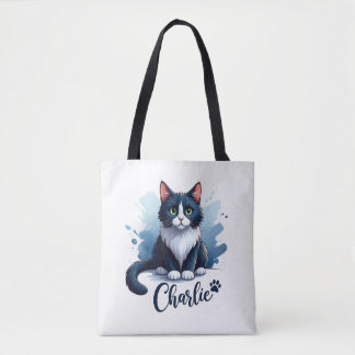 Süße Katzen-Kunst-Tasche – Geschenk für Katzenlieb Tasche