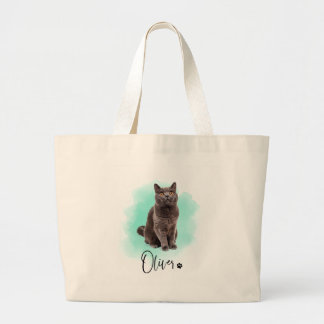 Süße Katzen-Kunst-Tasche – Geschenk für Tierliebha Jumbo Stoffbeutel