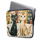 Süße Katzen Laptopschutzhülle (Vorderseite Links)