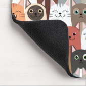 Süße Katzen-Mauspad Mousepad (Ecke)