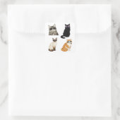 süße Katzen-Meme-Pack Sticker (Tasche)
