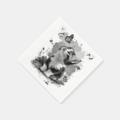 Süße Katzen-Miau-Papier-Tücher Serviette (Ecke)