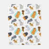 Süße Katzen Muster Fleecedecke (Vorderseite)