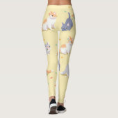 Süße Katzen-Muster-Leggings Leggings (Rückseite)