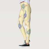 Süße Katzen-Muster-Leggings Leggings (Links)