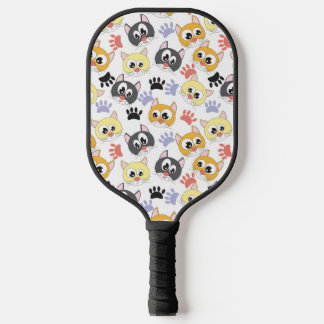 Süße Katzen Muster Pickleball Schläger