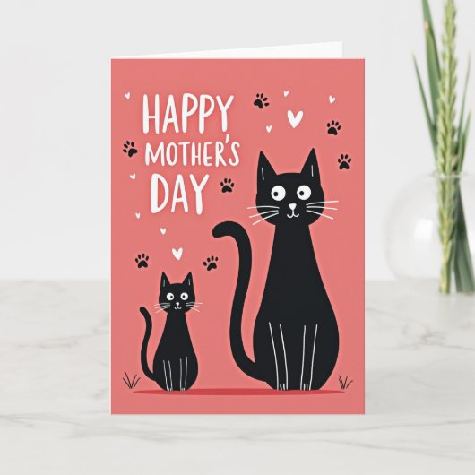 Süße Katzen Muttertagskarte Karte (Vorderseite)