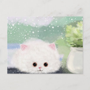Süße Katzen-Postkarte Postkarte