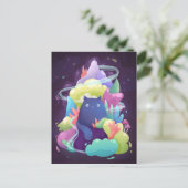 Süße Katzen-Postkarte Postkarte (Stehend Vorderseite)