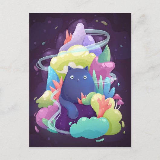 Süße Katzen-Postkarte Postkarte (Vorderseite)