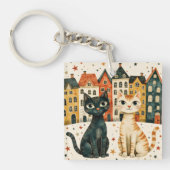Süße Katzen Schlüsselanhänger (Vorderseite)