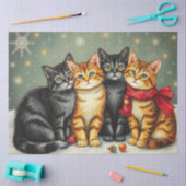 Süße Katzen-Tissue-Papier Seidenpapier (Basteln)